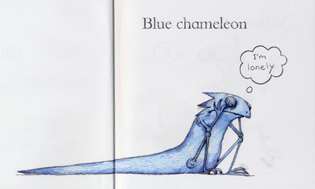 blue chameleon