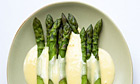 Nigel Slater's classic asparagus with hollandaise sauce recipe