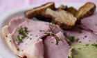 GAMMON WITH ARTICHOKE AND PARSLEY SAUCE