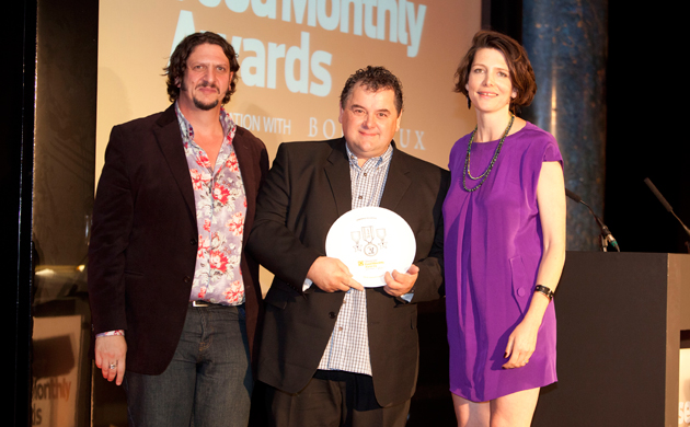 Observer food monthly awards 2011 Johnny Pustzai at JT Beedham