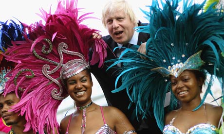 Boris Johnson Meets Notting Hill Carnival Dancers