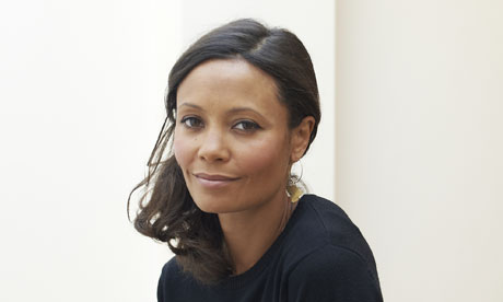 thandie newton takes break in rehearsal
