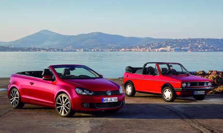 Blow your top the Golf Cabriolet pictured with the square cornered 