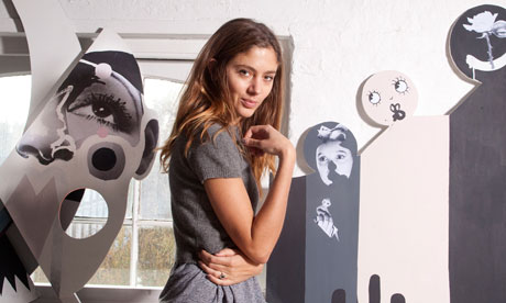 Quentin Jones in her studio