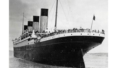 Titanic leaving Queenstown harbour, Cork