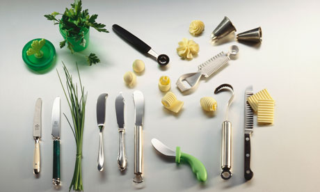 Tools for making butter garnishes