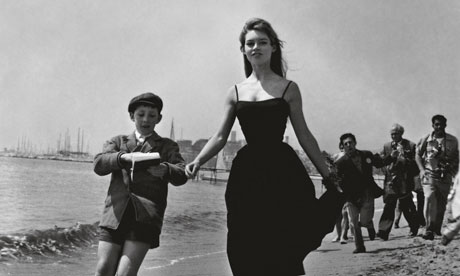 Bardot on the beach, 1955