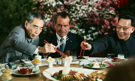 Richard Nixon China Chou Enlai banquet Shanghai February 1972 President 