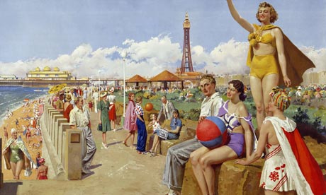 Blackpool, by Fortunino Matania. England, early 20th century