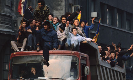Revolt in Bucharest After Ceausescu's Fall