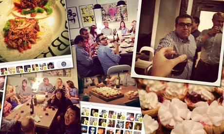 Nick Bilton's dinner party photo collage