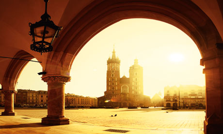 Kroków's market square