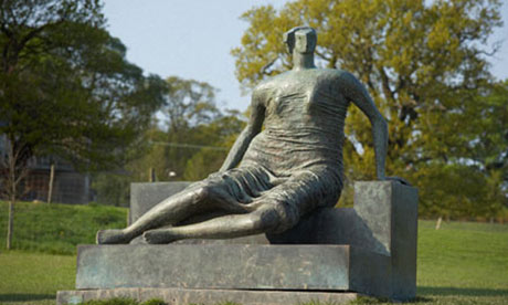 Henry Moore Style on Henry Moore S Draped Seated Woman Now Stands In The Yorkshire