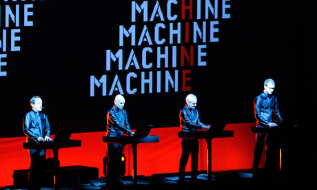Kraftwerk machine visuals Manchester 2009 