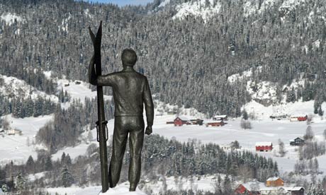 Norheim statue in Morgedal