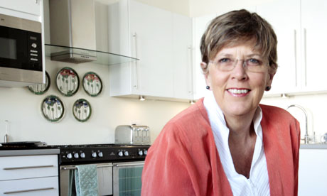 Prue Leith in a kitchen