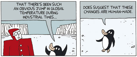 Climate change chapter of Science Tales, by Darryl Cunningham.