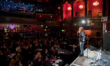 Kate Tempest speaks at a Book Slam in the Grand, Battersea.