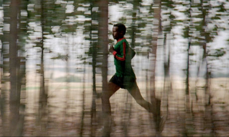 The Athlete: running through trees