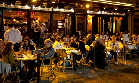 Dining at night, Left Bank, Paris