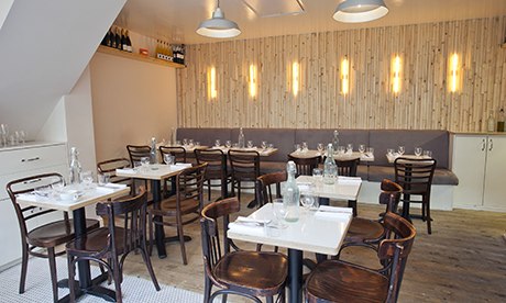 Mayfields restaurant: chairs, tables, hanging and wall lights