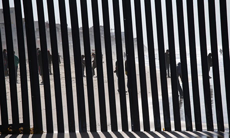 The border fence between Tijuana and San Diego