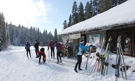 cross-country skiing, Jura, France