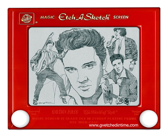Etch a Sketch Elvis by George Vlosich