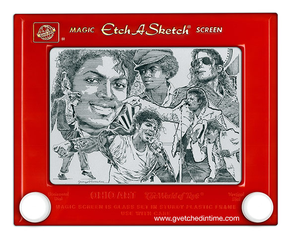 Etch a Sketch Michael Jackson by George Vlosich
