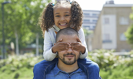 Christopher Ferguson, 25, with his daughter Soraya, 5