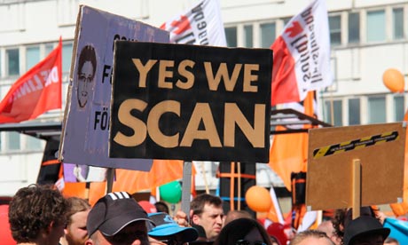 Protests in Berlin against surveillance