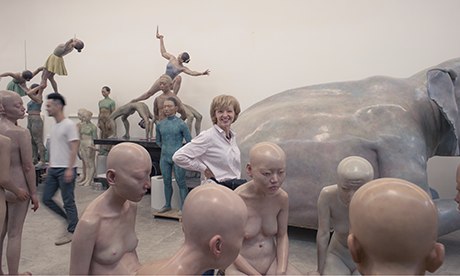 Kate Kellaway in Beijing art studio