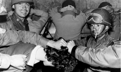 Mexican soldiers cut student's hair