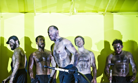 ‘Phosphorescent glare’: Bertie Carvel (centre) in The Hairy Ape. 