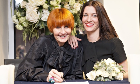 Mary Portas and Melanie Rickey convert their civil partnership into a marriage at Westminster City H