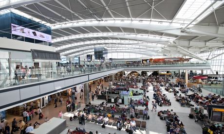 Heathrowm departures lounge