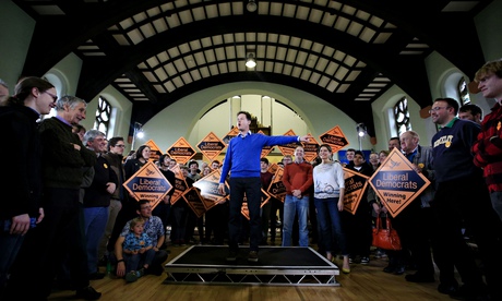 Nick Clegg campaigning
