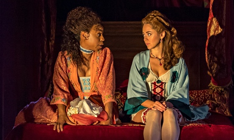 'Female quarry': Pippa Bennett-Warner (Dorinda) and Susannah Fielding (Mrs Sullen) in The Beaux' Str