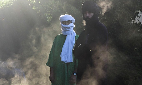 'Stretched': Liya Ag Ablil and Sanou Ag Ahmed of Terakaft. 