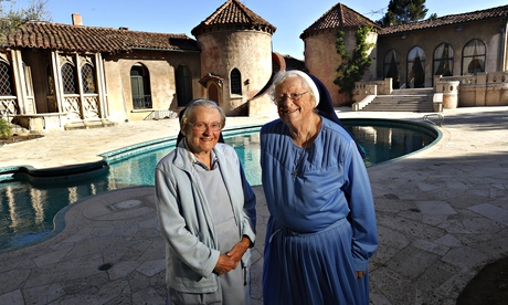 Sisters Catherine and Rita  at the convent in Los Feliz last week.  