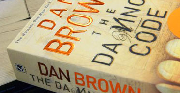 A copy of The Da Vinci Code by Dan Brown in Waterstone's bookshop, Oxford Street, London, April 20 2005