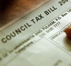 A council tax bill. Photograph: Chris Young/PA