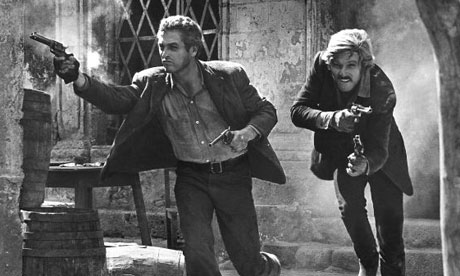 Paul Newman and Robert Redford as Butch Cassidy and the Sundance Kid. Photograph: Cine Text/Allstar
