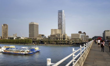Proposed Doon Street skyscraper in London. Photograph: Hayes Davidson