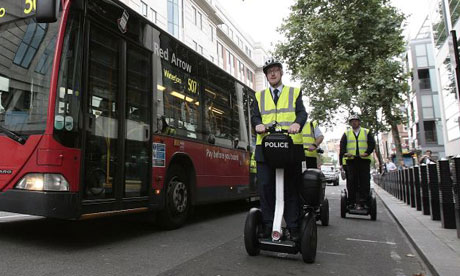 Lembit Öpik MP rides a Segway on September 9 2008. Photograph: Carl Court/PA Wire