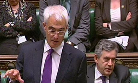 Aistair Darling in the House of Commons on October 8 2008. Photograph: PA Wire