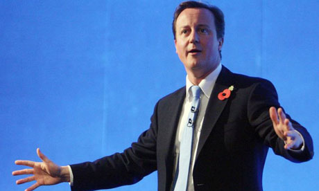 Conservative party leader David Cameron speaks at the Conservative Women's Organisation Conference in London. Photograph: Lewis Whyld/PA Wire