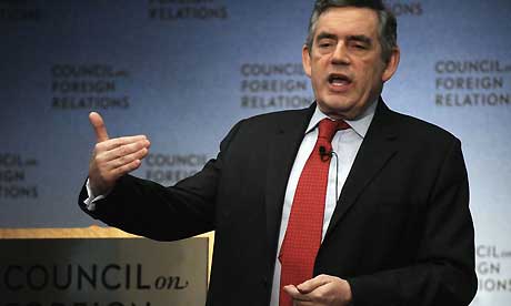 Gordon Brown in New York