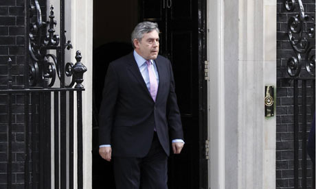 Gordon Brown leaves 10 Downing Street
