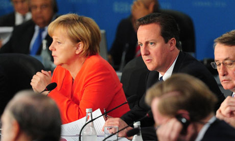 David Cameron and Angela Merkel